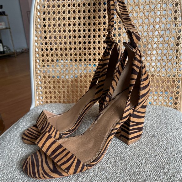 Asos Tie Sandal Heels - Picture 1 of 5